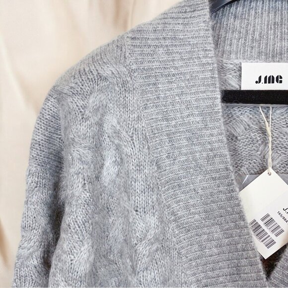 NWT J.ing Jennie Grey Chunky Cardigan - Picture 6 of 7